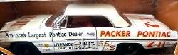 1/18 1962 Pontiac Catalina PACKER PONTIAC Dealer Drag Racing Ertl diecast white