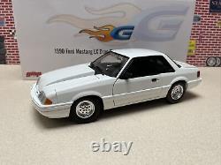 1/18 ACME / GMP 1990 Ford Mustang GUYCAST 5.0 LX SC Drag Pack White 18970 1/390