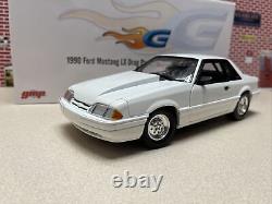 1/18 ACME / GMP 1990 Ford Mustang GUYCAST 5.0 LX SC Drag Pack White 18970 1/390