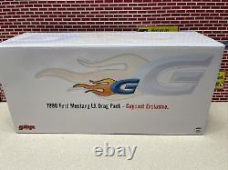 1/18 ACME / GMP 1990 Ford Mustang GUYCAST 5.0 LX SC Drag Pack White 18970 1/390