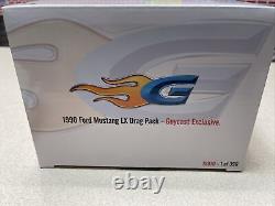 1/18 ACME / GMP 1990 Ford Mustang GUYCAST 5.0 LX SC Drag Pack White 18970 1/390