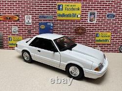 1/18 ACME / GMP 1990 Ford Mustang GUYCAST 5.0 LX SC Drag Pack White 18970 1/390