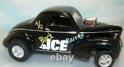 1/18, custom 1941 Willys Black Ice Racing drag car, pro street