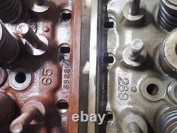 1965 Ford 289 Cylinder Heads C5AE-B Large Valves Hardened Seats Bronze Guides