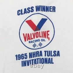 1965 NHRA Tulsa Invitational Drag Racing Class Winner Shirt Museum Quality 60s