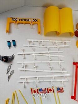 1967 Eldon 2 in 1 Race'n Drag Track Set #9543 UNTESTED 5 Car Bodies Instruction