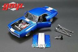 1969 Chevrolet Camaro Blue White Racing Car Nhra Drag Gmp Acme 118 Diecast Z/28