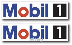 2x Mobil 1 Oil Racing Decal Sticker Vinyl Vehicle Window Wall Car One Drag