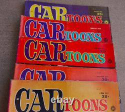 5 Vintage Cartoons Car-Toons Drag Racing Hot Rod Magazine 1967 & 1968