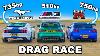 750hp Nissan Skyline R34 Gt R V 735hp Mustang V Bmw M3 Drag Race