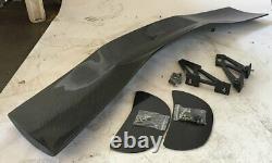 Adjustable Jdm Gt Style 57 Inch 3D Black Carbon Fiber Cf Rear Wing Trunk Spoiler