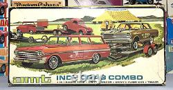 Amt Indy Drag Combo Nova Wagon Trailer & Funny Car Kit#t357-300 Mpc 1/25 Rare