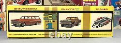 Amt Indy Drag Combo Nova Wagon Trailer & Funny Car Kit#t357-300 Mpc 1/25 Rare
