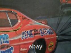 Arnie The Farmer Beswick 1969 GTO Super Judge Original Drag Racing Art Frederick