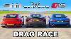 Audi R8 V Chevy Corvette V Porsche 911 Drag Race