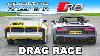 Audi R8 V Quattro Rally Car Drag Race