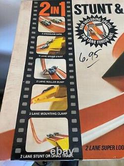 Aurora 2 In 1 Speedline Stunt & Drag Race Set 1968 Boxed Complete With Cars