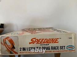 Aurora 2 In 1 Speedline Stunt & Drag Race Set 1968 Boxed Complete With Cars