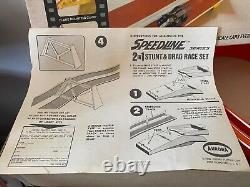 Aurora 2 In 1 Speedline Stunt & Drag Race Set 1968 Boxed Complete With Cars