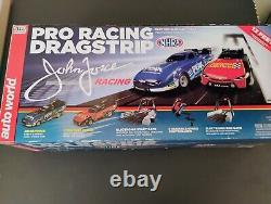 Auto World John Force Racing Nhra Pro Drag Strip Slot Car Track