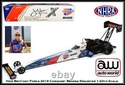 Auto World NHRA Brittany Force Carquest Brakes 124 Scale Diecast Car From AW