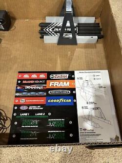 Auto world Drag Race Set With5 Cars. Team Force Dragstrip, John Force, Mac Tools