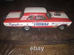 Awb 1965 Pee Wee Wallace Virginian Sedan Drag Race Car Highway 61 Supercar 1/18
