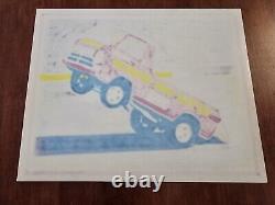 Bill Mavericks Little Red Wagon Dodge Original Art Drawing Drag Racing Frederick