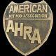 Brass Ahra American Hot Rod Assn Muscle Car Drag Racing 1970s Vtg Belt Buckle
