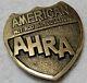 Brass Ahra American Hot Rod Assn Muscle Car Drag Racing 1970s Vtg Belt Buckle