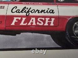 Butch Leal California Flash'65 Belvedere AWB Original Art Drag Racing Frederick