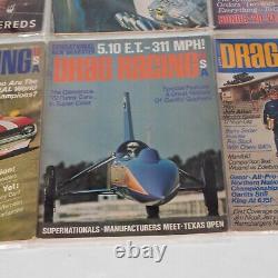 Drag Racing USA Magazine Lot of 8 Vintage 1970-72 Cars Racing Hot Rods Dragsters