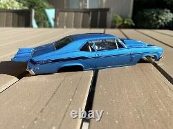 Drag Slot Car Hard Bodies, Drag Racing, 1969 Chevy, Nova & Camaro, Metallic Blue