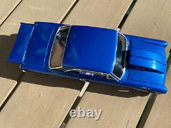 Drag Slot Car Hard Body, Drag Racing, 1966 Chevy Nova, Metallic Blue, Outlaw