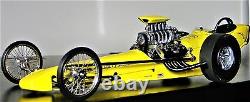 Dragster Race Car Classic Custom Hot Rod Racer Promo Model Drag Carousel Yel1 18