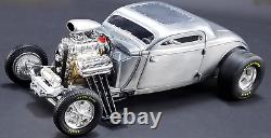 Dragster Race Car with55Chevy57 Corvette Engine Hot Rod Drag118SCALE METAL MODEL