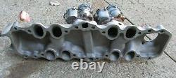Edmunds 2x2 Dual Carburetor Ford Flathead Intake Manifold with Ford Strombergs