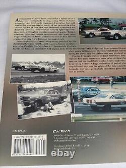 FACTORY LIGHTWEIGHTS DETROIT'S DRAG RACING Signed Bob Tasca 60's CHARLES MORRIS