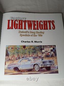 FACTORY LIGHTWEIGHTS DETROIT'S DRAG RACING Signed Bob Tasca 60's CHARLES MORRIS