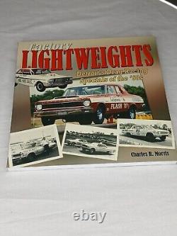 FACTORY LIGHTWEIGHTS DETROIT'S DRAG RACING Signed Bob Tasca 60's CHARLES MORRIS