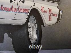 Fast Eddie Schartman 1964 Mercury Comet Original Art Artwork Drag Racing Car