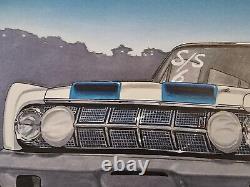 Fast Eddie Schartman 1964 Mercury Comet Original Art Drag Racing Frederick