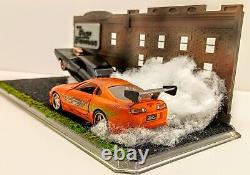 Fast & The Furious Drag Race 132 Scale Diecast Custom Diorama Display