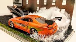 Fast & The Furious Drag Race 132 Scale Diecast Custom Diorama Display