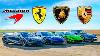 Ferrari 296 V Mclaren 750s V Huracan Perf V 911 Turbo Drag Race