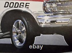 Hodges Dodges RAMCHARGERS 1965 AWB Dodge Original Drag Racing Art Frederick