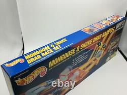 Hot Wheels MONGOOSE & SNAKE DRAG RACE SET (s/n 9,086) NEW with custom shipping box