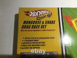 Hot Wheels Mongoose & Snake Drag Race Set 2005 new