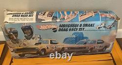 Hot Wheels Redline 1969 Mongoose & Snake Drag Race Set Original Box NO CARS
