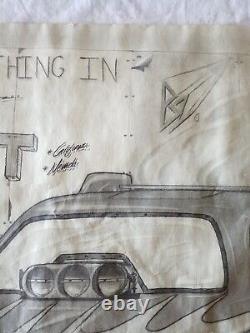 In-n-out drag racing funny car drawing super rare